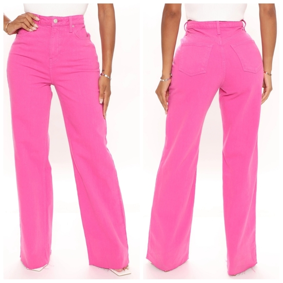 Fashion Nova Good Times High Waisted Wide Leg Jeans - Picture 2 of 7